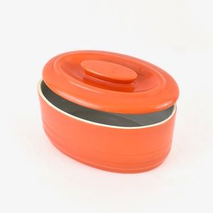 Westinghouse Mid Century Atomic Orange Fridge Dish